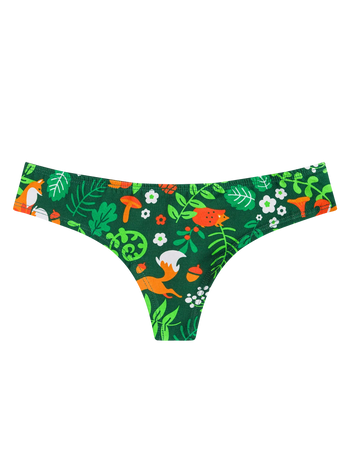 Bragas brasileñas alegres para mujer Animales del bosque