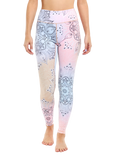 Mallas de gimnasio alegres Mandala pastel