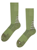 Calcetines de senderismo de media caña para hombre, verde oscuro