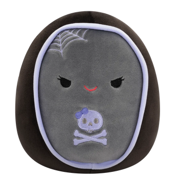 Squishmallows Julianne, el Ataúd Gris y Violeta con Ojos Traviesos, 20 cm