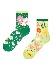Calcetines de deporte alegres Jardín de flores