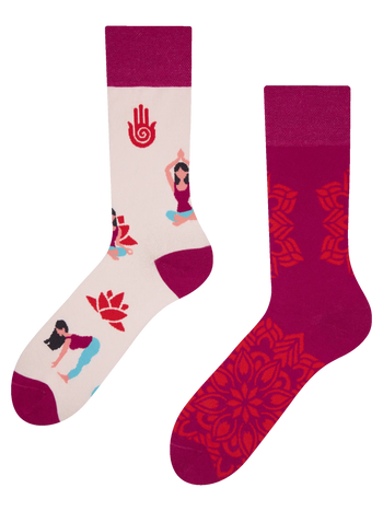 Calcetines alegres Yoga mandala