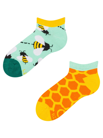 Calcetines infantiles tobilleros alegres Pequeñas abejas