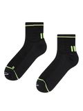 Calcetines tobilleros de senderismo para hombre, negro