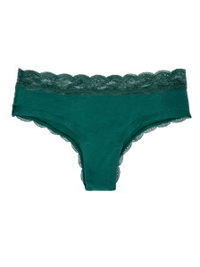 Bragas con encaje para mujer Verde esmeralda oscuro