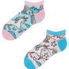 Calcetines tobilleros alegres para niños Unicornio de colores