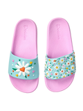 Chanclas infantiles alegres Corazones y margaritas