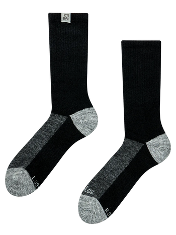 Calcetines de alpaca Negro y gris