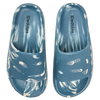 Chanclas de plataforma para mujer en mármol verde turquesa oscuro