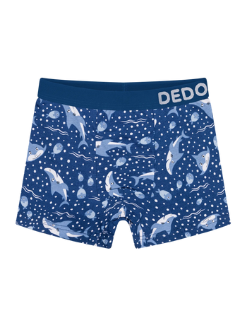 Bóxeres alegres para chico Tiburón gris