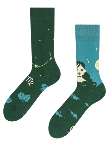 Calcetines alegres Signos del Zodíaco Virgo