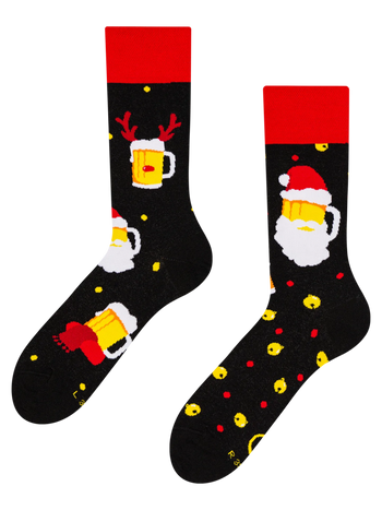Calcetines alegres Santa Cerveza