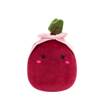 Squishmallows Claudia la Remolacha Morada con Diadema Rosa, 20 cm
