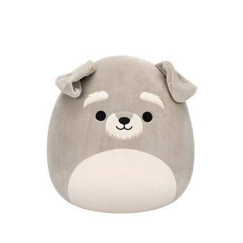 Squishmallows Shaun el Schnauzer Gris, 30 cm
