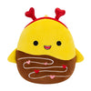 Squishmallows Chandler el Tiburón Amarillo Bañado en Chocolate, 20 cm
