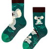 Calcetines antideslizantes para niños Koala y hojas