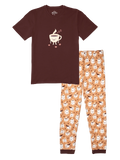 Pijama alegre para hombre Café soñoliento