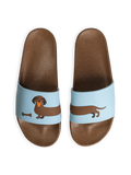 Chanclas alegres Perro salchicha largo