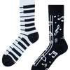Calcetines alegres de bambú Música de piano