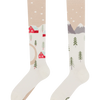Calcetines hasta la rodilla alegres Tierra de invierno