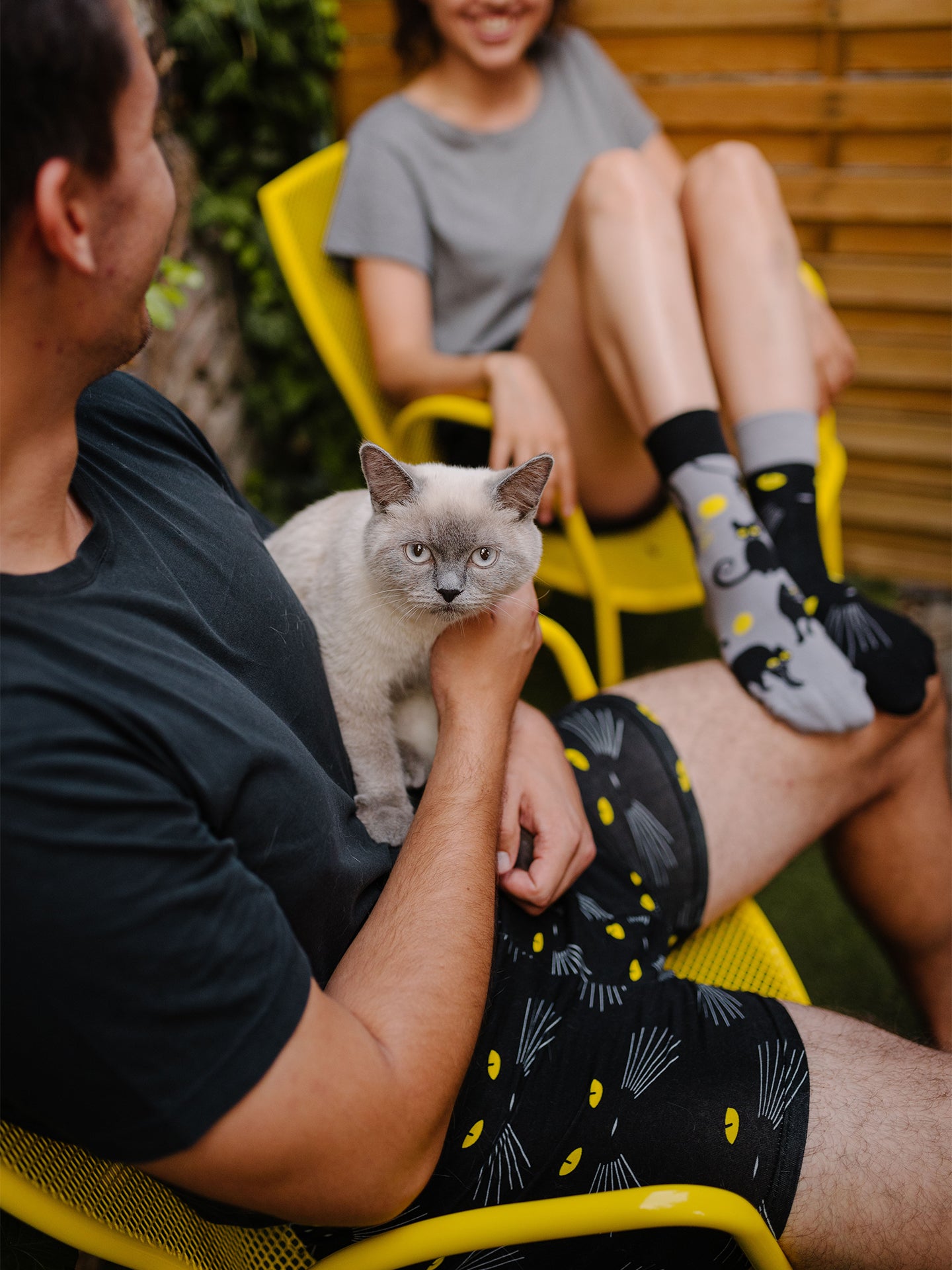 Bóxeres alegres para hombre Ojos de gato