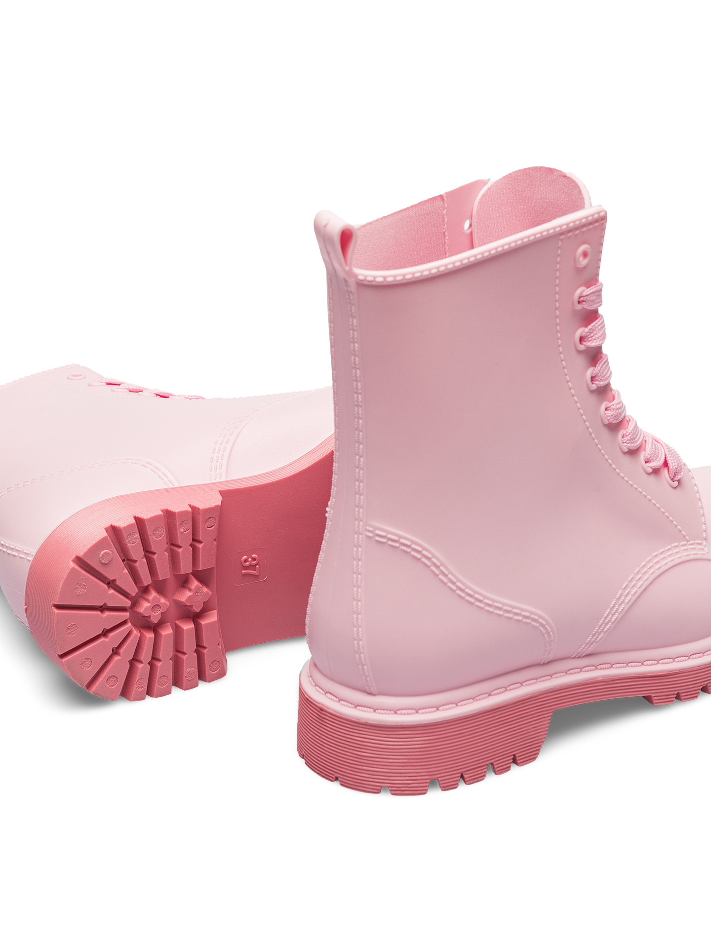 Botas de agua para mujer Rosa pastel