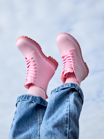 Botas de agua para mujer Rosa pastel