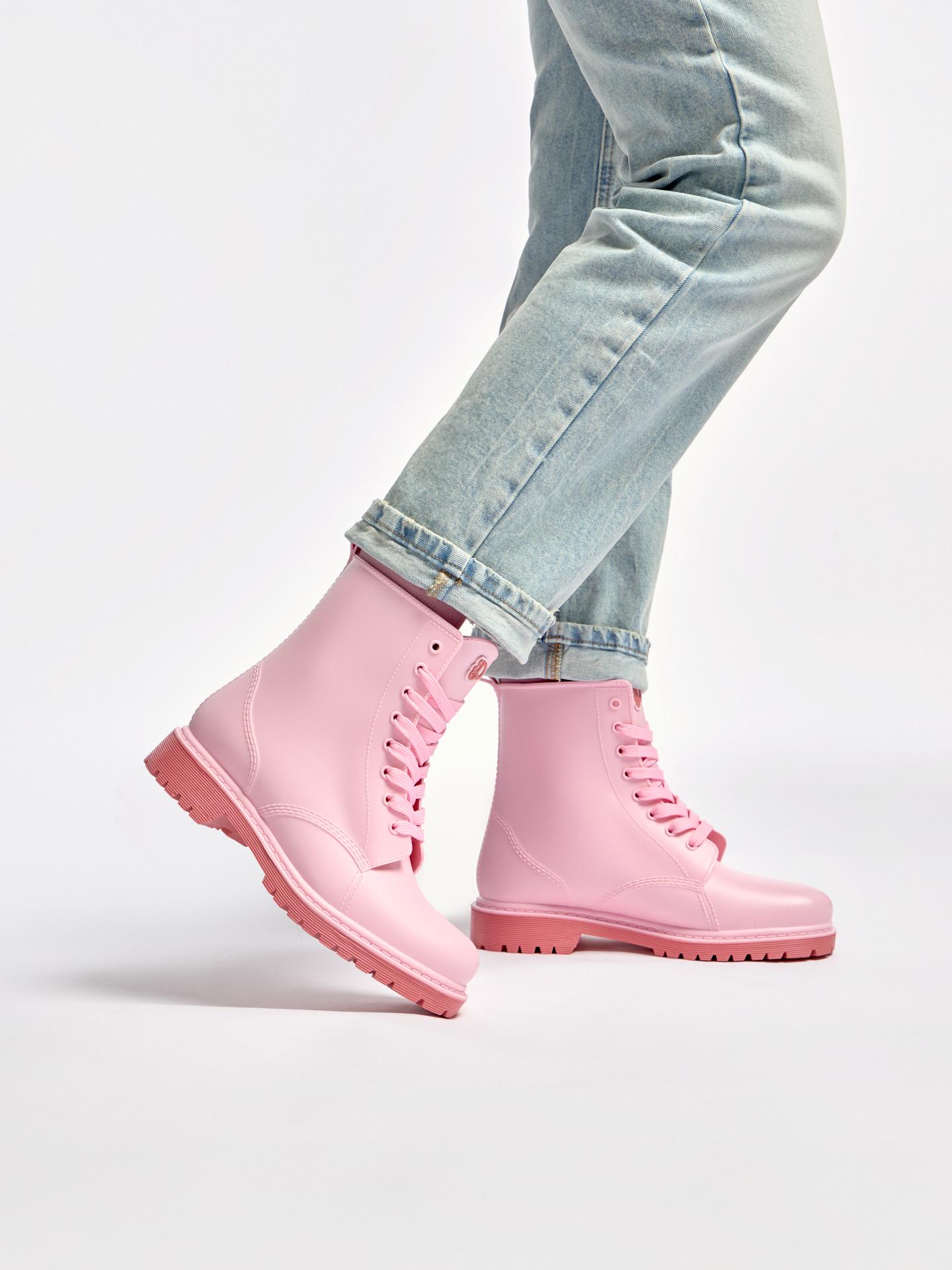 Botas de agua para mujer Rosa pastel