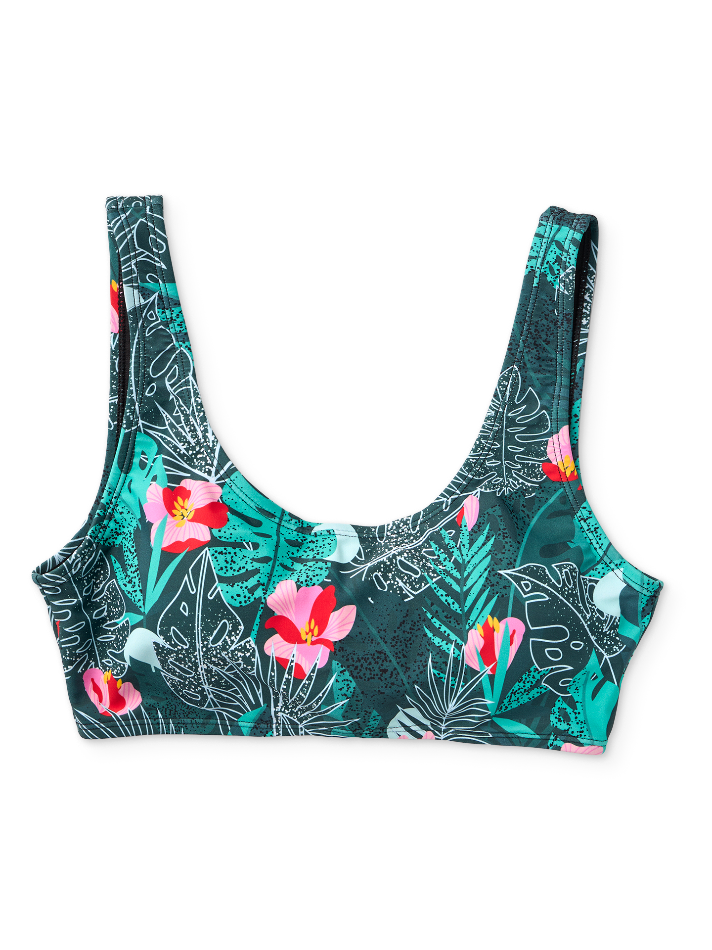 Top alegre de bikini deportivo Selva tropical