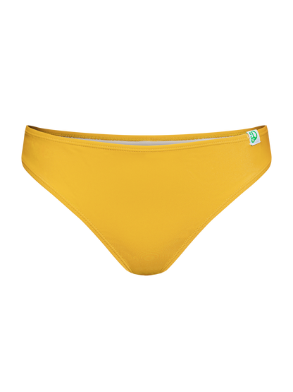 Bragas de bikini amarillo oro