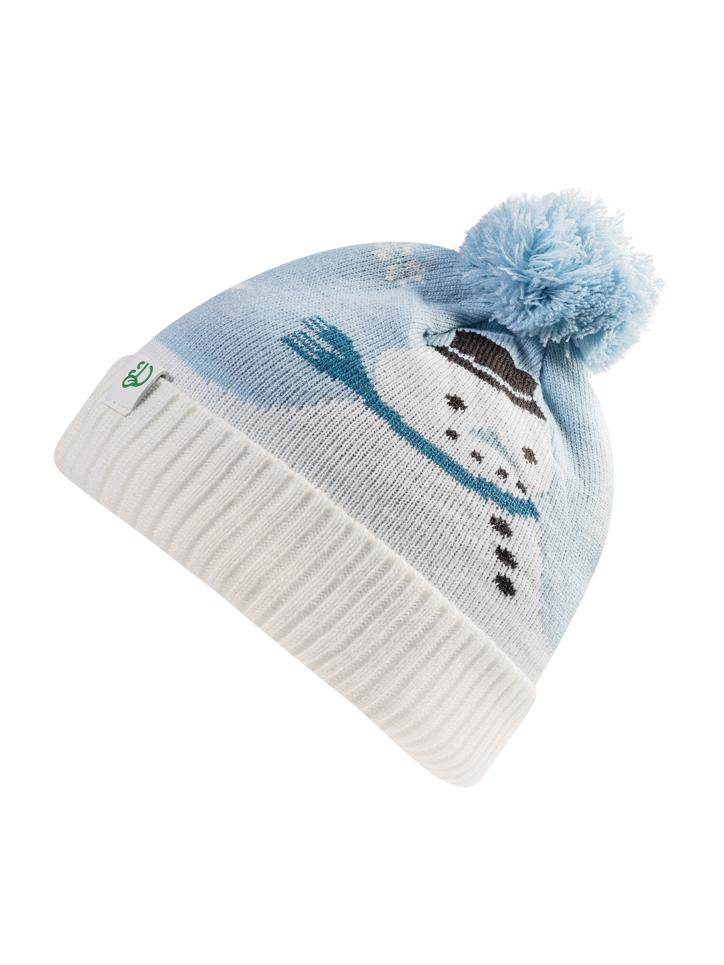 Gorro infantil alegre de punto Momento de nieve