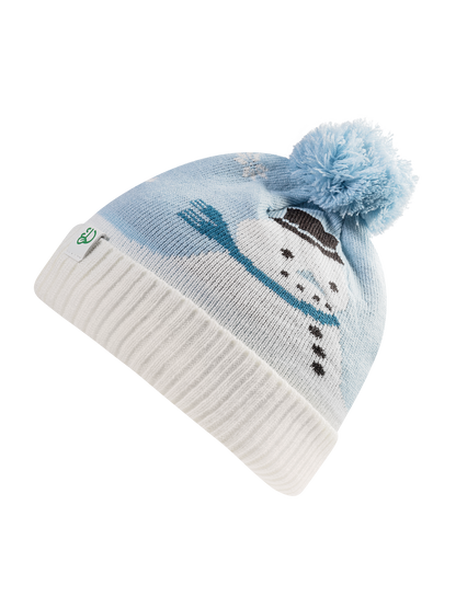 Gorro infantil alegre de punto Momento de nieve