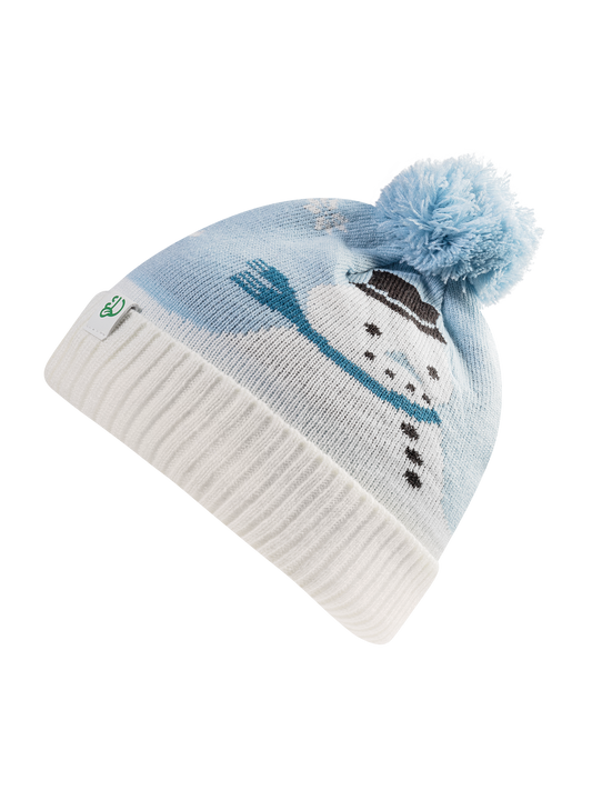 Gorro infantil alegre de punto Momento de nieve