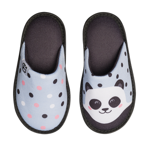 Pantuflas infantiles alegres Panda feliz