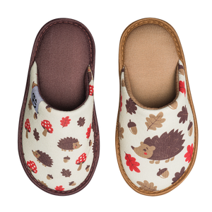 Pantuflas infantiles alegres Erizo del bosque