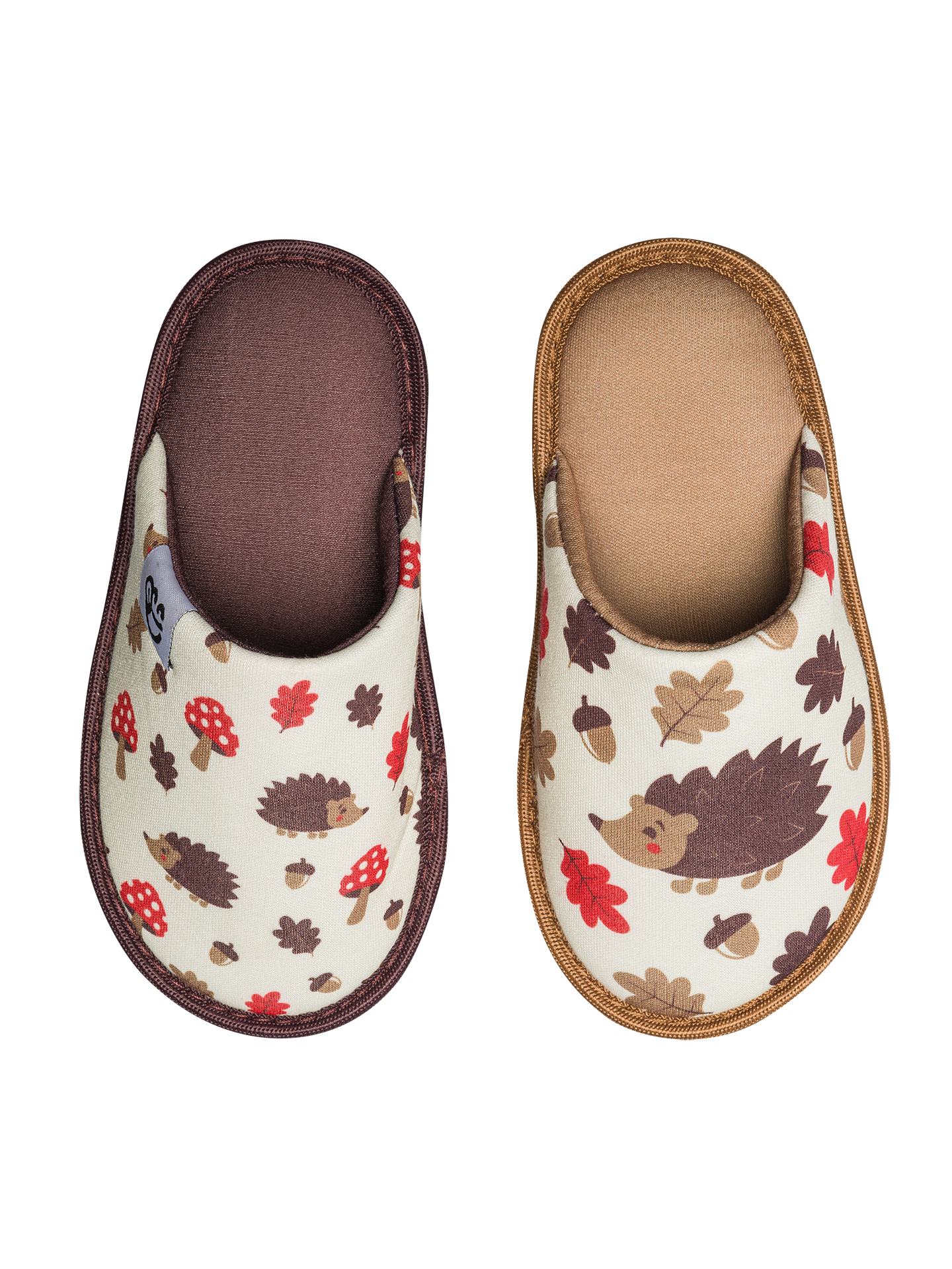 Pantuflas infantiles alegres Erizo del bosque