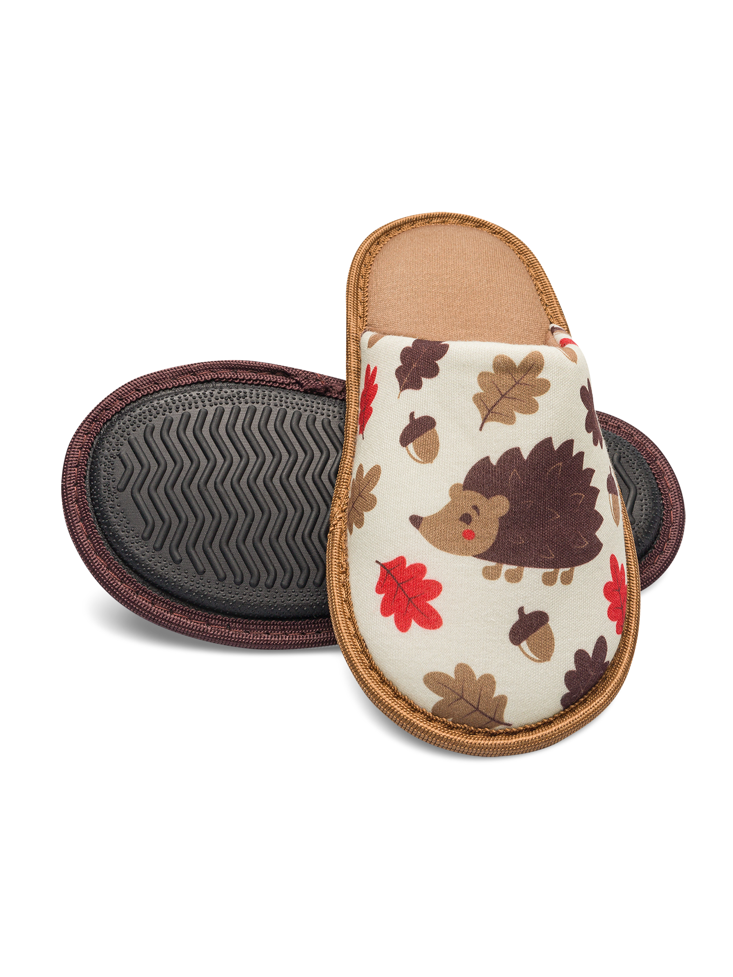 Pantuflas infantiles alegres Erizo del bosque