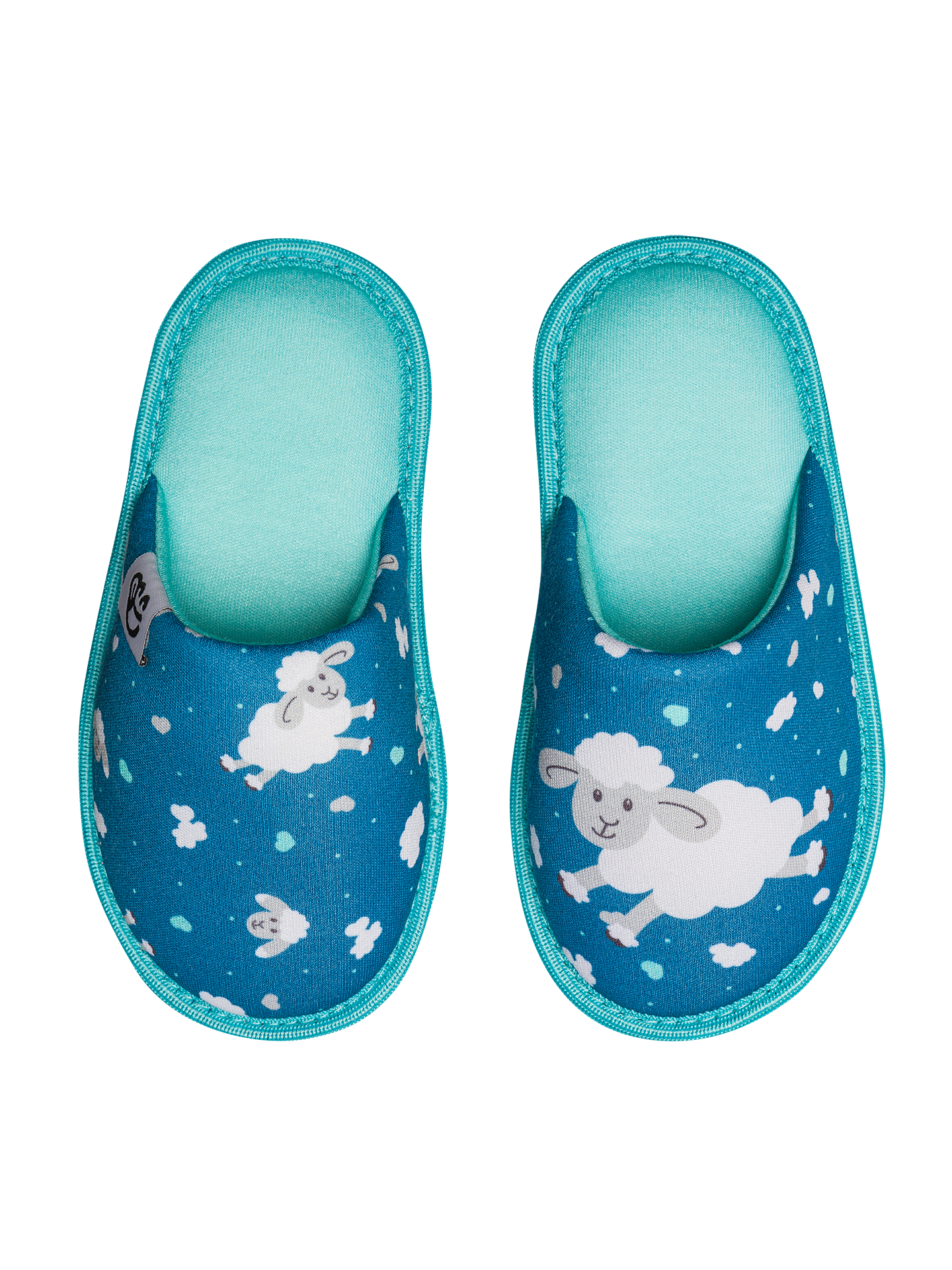 Pantuflas infantiles alegres Ovejas y nubes