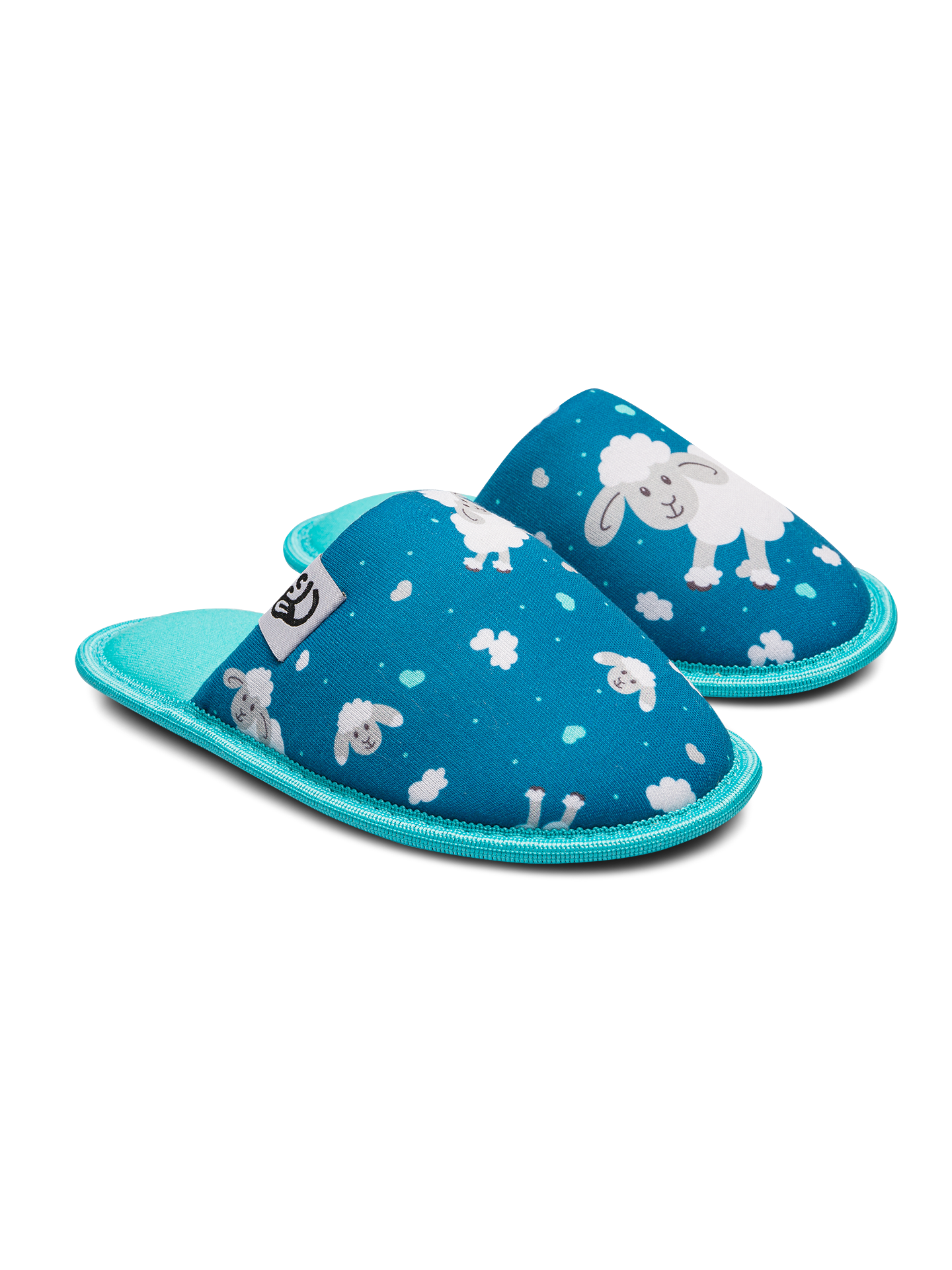 Pantuflas infantiles alegres Ovejas y nubes