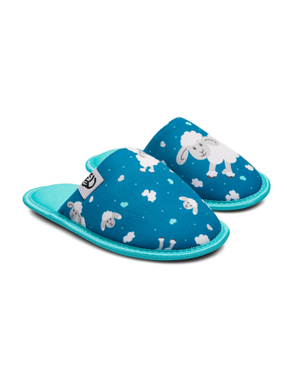 Pantuflas infantiles alegres Ovejas y nubes