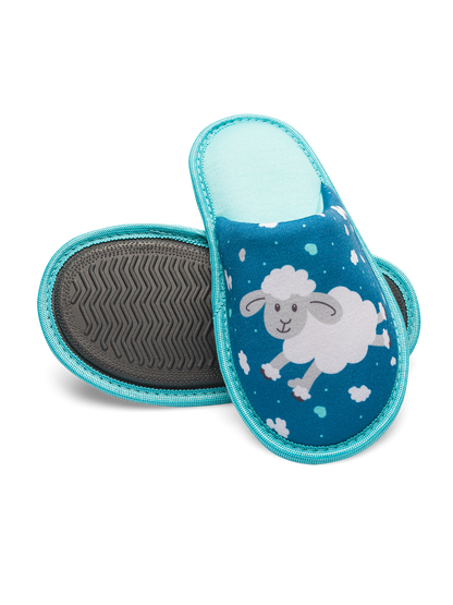 Pantuflas infantiles alegres Ovejas y nubes