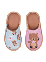 Pantuflas infantiles alegres Oso de peluche