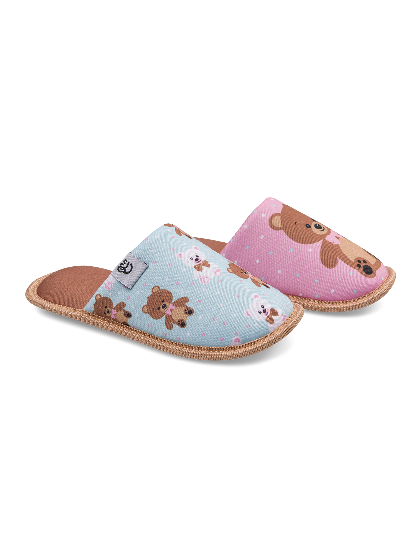 Pantuflas infantiles alegres Oso de peluche