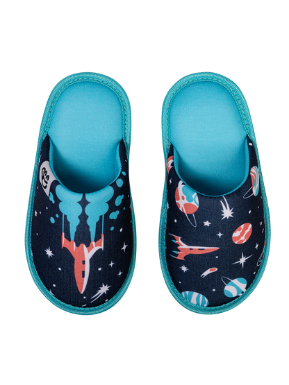 Pantuflas infantiles alegres Planetas