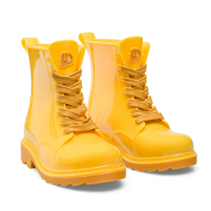 Botas de agua infantiles alegres Amarillo dorado