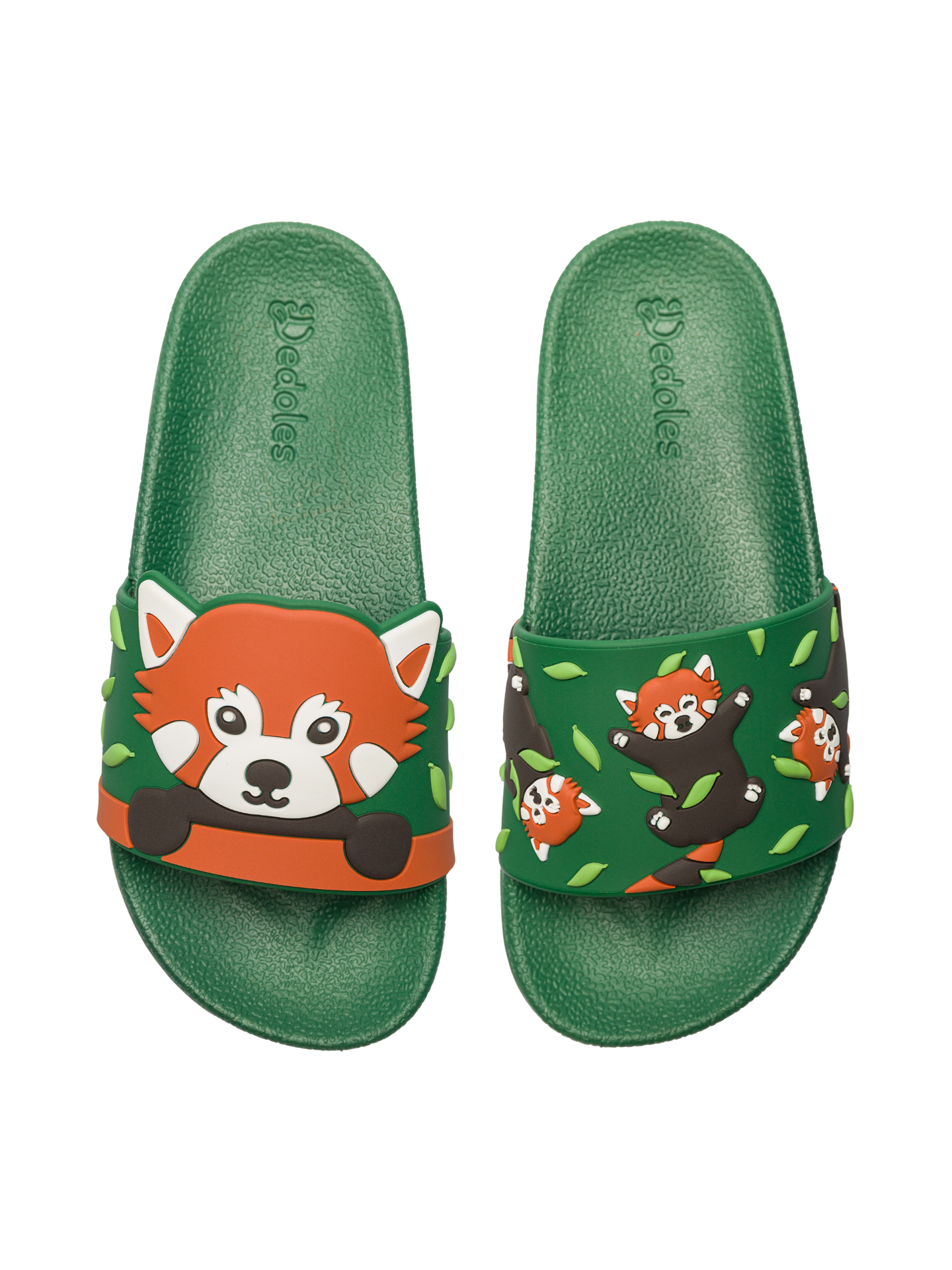 Chanclas infantiles alegres Panda rojo