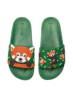 Chanclas infantiles alegres Panda rojo