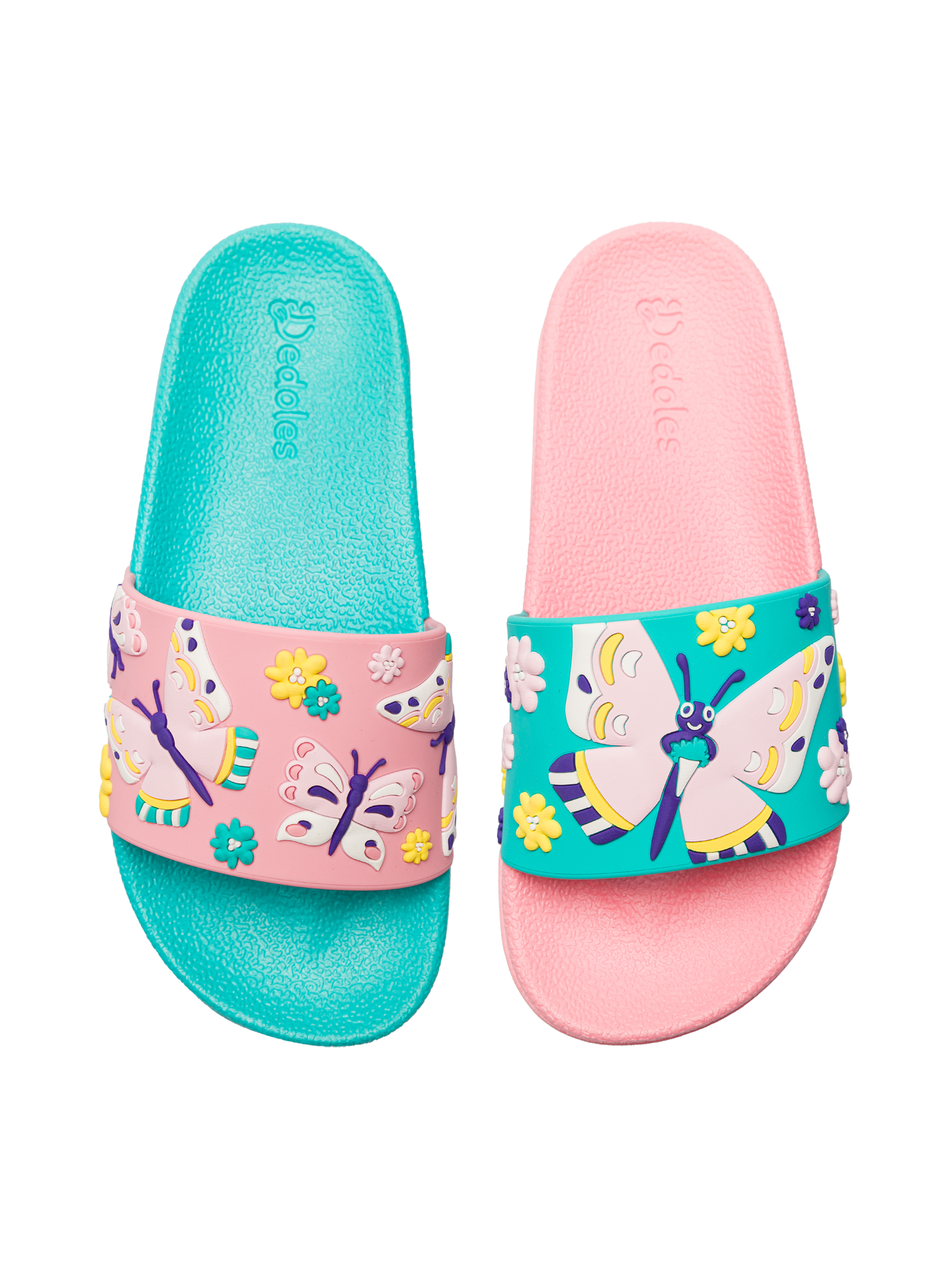 Chanclas infantiles alegres Mariposas dulces