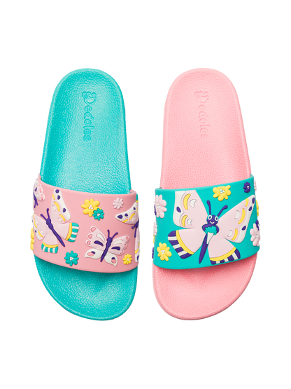 Chanclas infantiles alegres Mariposas dulces