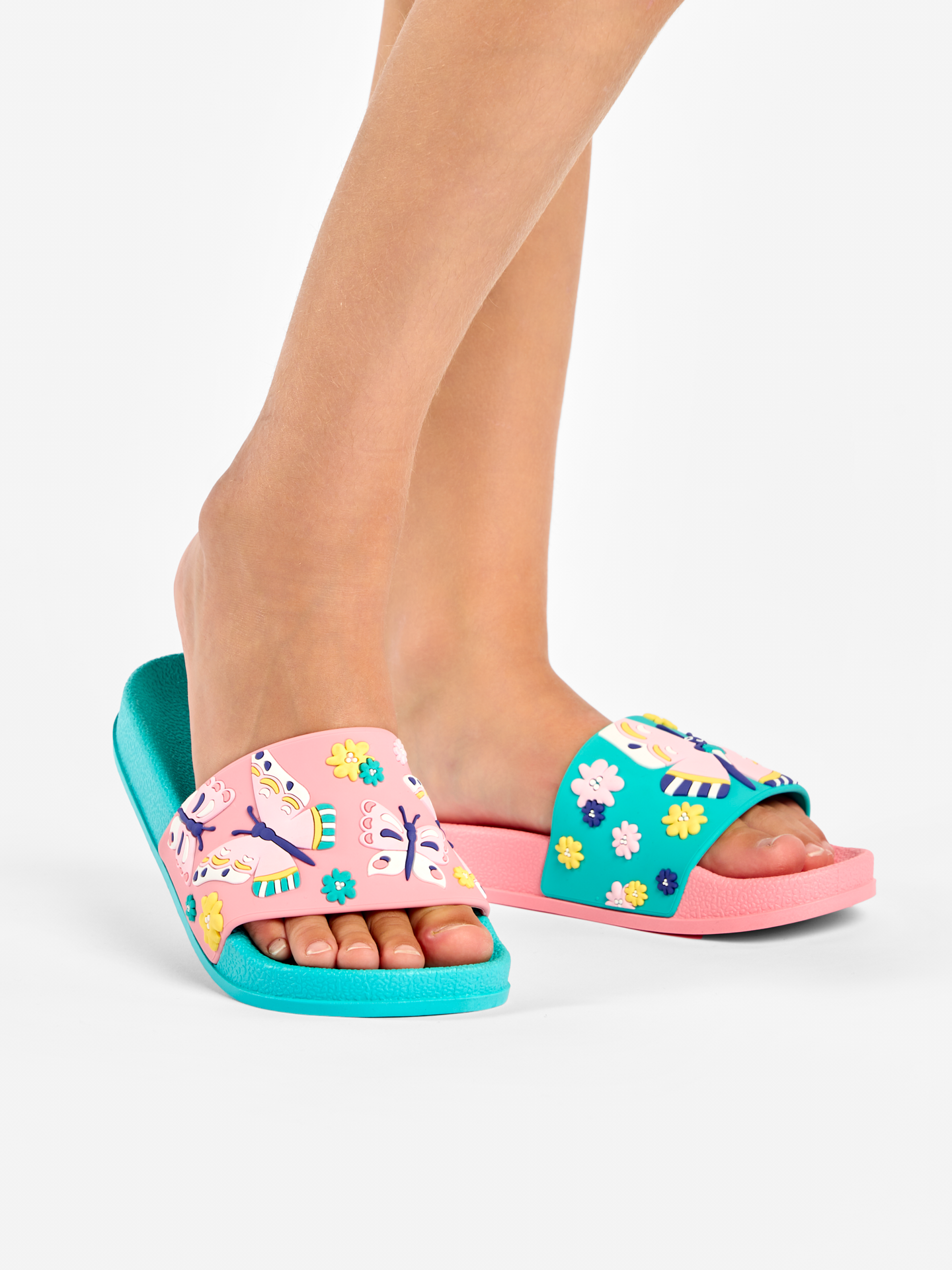 Chanclas infantiles alegres Mariposas dulces